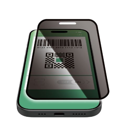 iPhone 17/ガラスフィルム/フレーム付き/のぞき見防止/上下左右