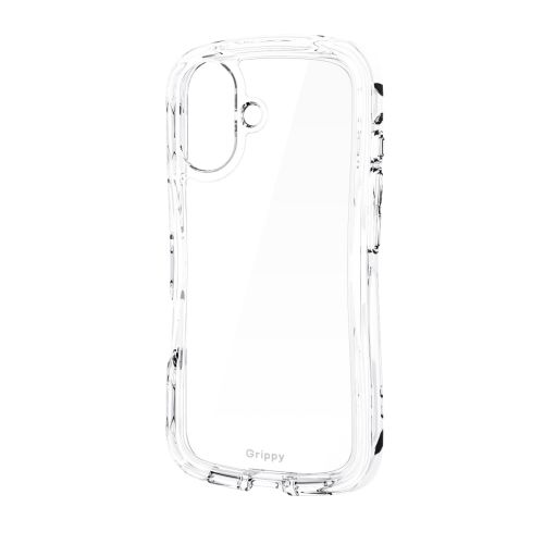 iPhone 17/Grippy/オールクリア/メタルステッカー付/クリア