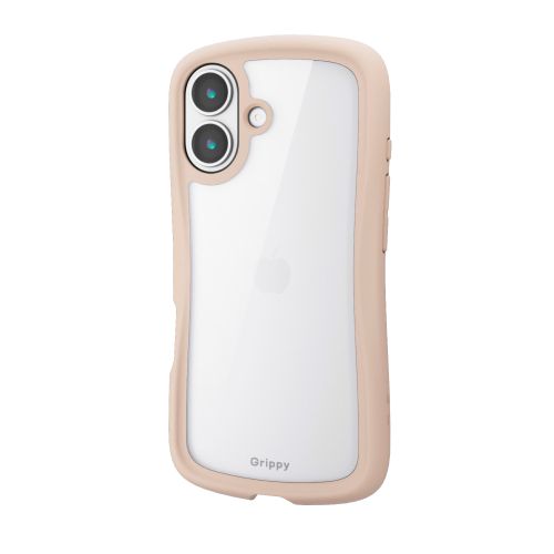 iPhone 17/Grippy/フレームカラー/メタルステッカー付/ベージュ