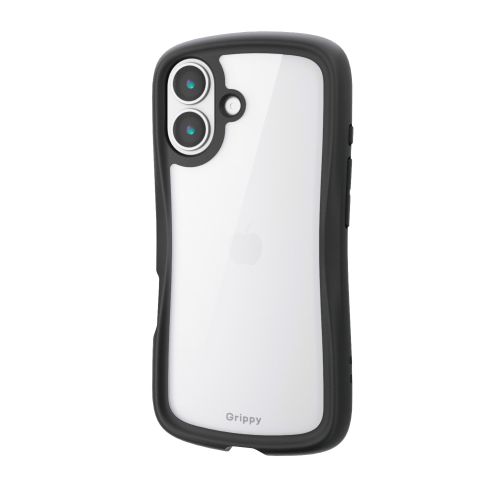 iPhone 17/Grippy/フレームカラー/メタルステッカー付/ブラック