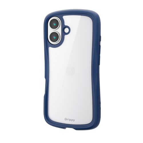 iPhone 17/Grippy/フレームカラー/メタルステッカー付/ネイビー