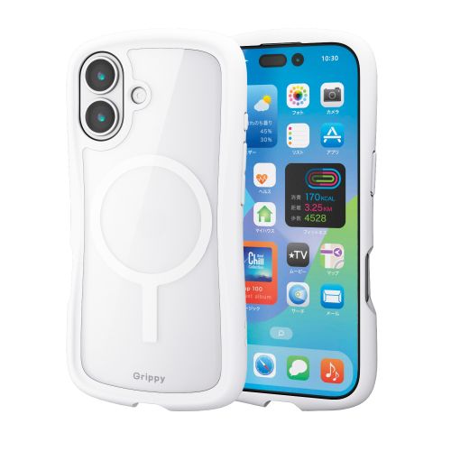 iPhone 17/Grippy/フレームカラー/MAGKEEP/ホワイト