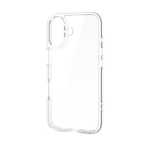 iPhone 17/ハイブリッドケース/ガラス/スタンダード/メタルステッカー付/クリア