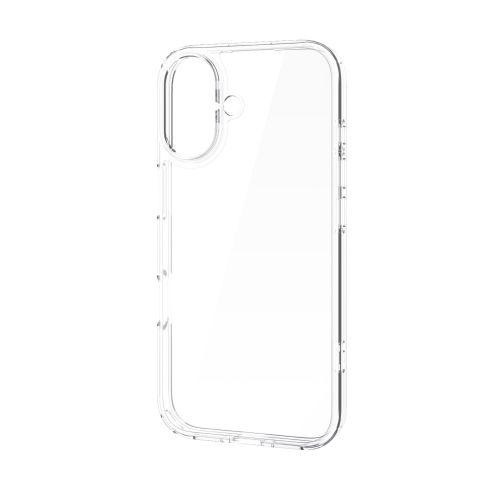 iPhone 17/ハイブリッドケース/メタルステッカー付/クリア