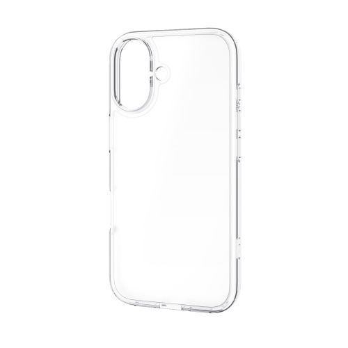 iPhone 17/ハイブリッドケース/メタルステッカー付/シルキークリア