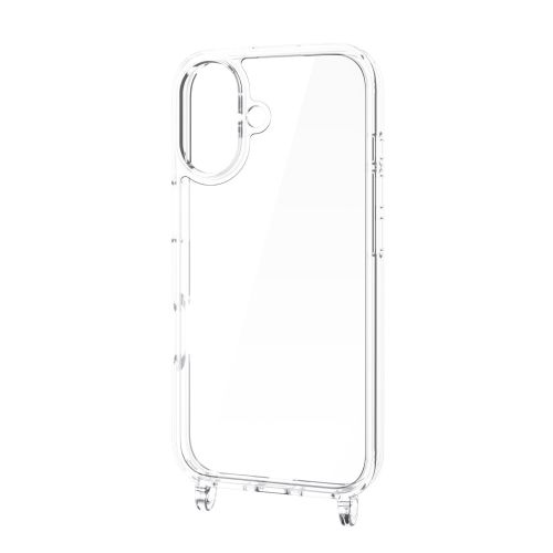 iPhone 17/ハイブリッドケース/ストラップホール付き/メタルステッカー付/クリア