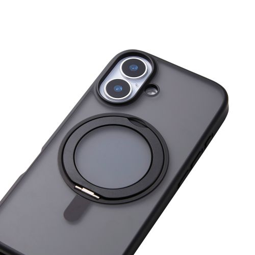 iPhone 17/ハイブリッドケース/MAGKEEP/スタンド/ブラック