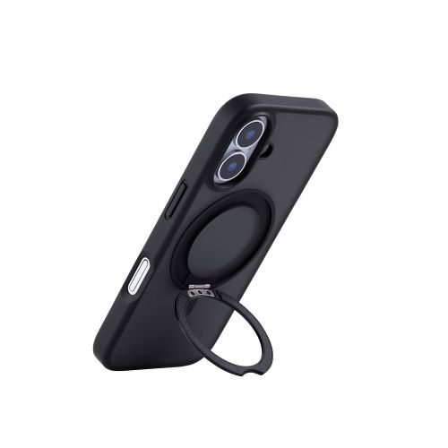 iPhone 17/ハイブリッドケース/MAGKEEP/スタンド/ブラック
