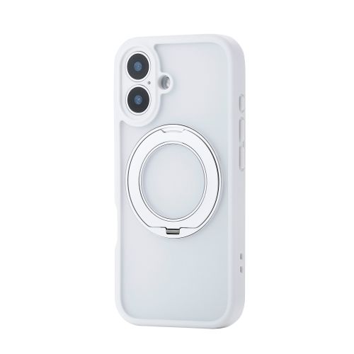iPhone 17/ハイブリッドケース/極限/MAGKEEP/スタンド/ホワイト