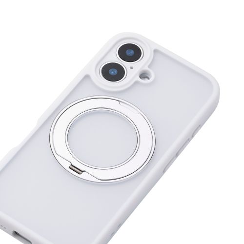 iPhone 17/ハイブリッドケース/極限/MAGKEEP/スタンド/ホワイト