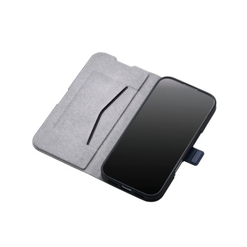 iPhone 17/手帳型ケース/薄型/磁石付/ネイビー