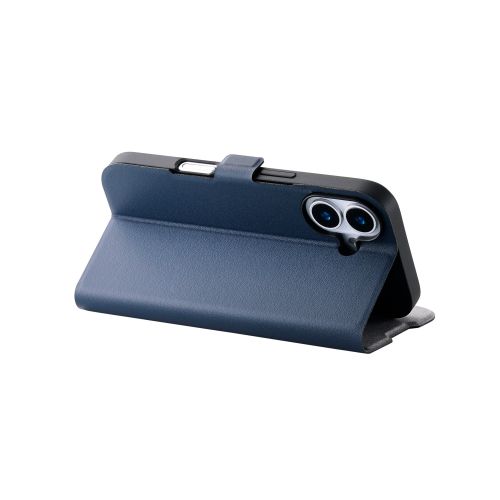 iPhone 17/手帳型ケース/薄型/磁石付/ネイビー