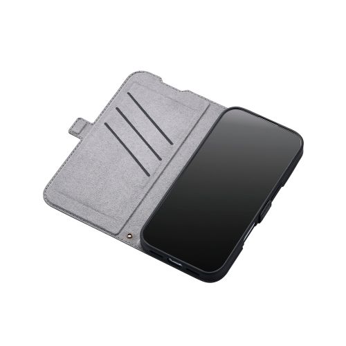 iPhone 17/手帳型ケース/磁石付/耐衝撃/ブラック