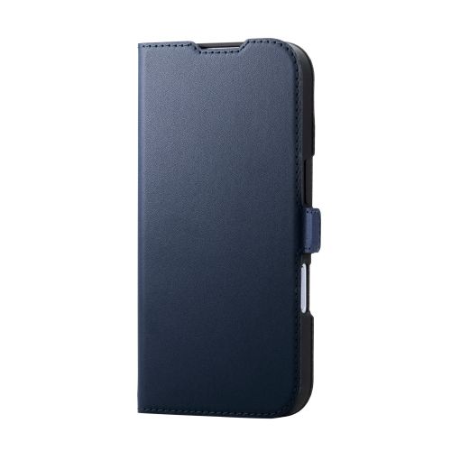 iPhone 17/手帳型ケース/磁石付/耐衝撃/ネイビー