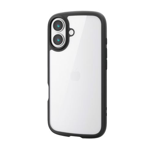 iPhone 17/TOUGH SLIM LITE/フレームカラー/メタルステッカー付/ブラック