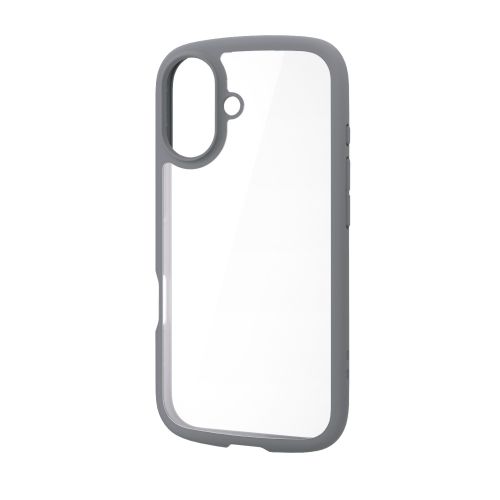 iPhone 17/TOUGH SLIM LITE/フレームカラー/メタルステッカー付/グレー