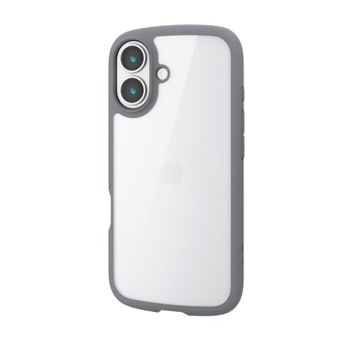 iPhone 17/TOUGH SLIM LITE/フレームカラー/メタルステッカー付/グレー