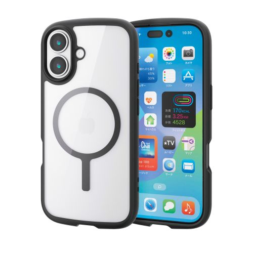 iPhone 17/TOUGH SLIM LITE/フレームカラー/MAGKEEP/ブラック