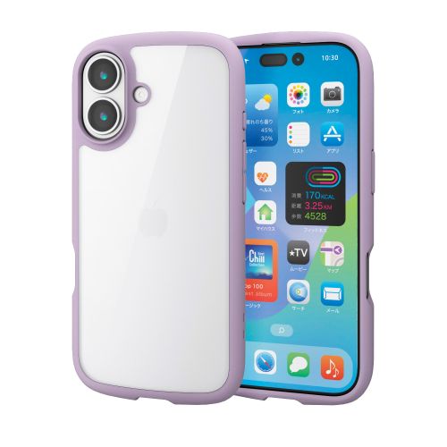iPhone 17/TOUGH SLIM LITE/フレームカラー/メタルステッカー付/ラベンダー