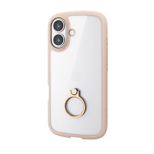 iPhone 17/TOUGH SLIM LITE/フレームカラー/リング付/ベージュ