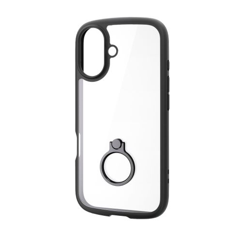 iPhone 17/TOUGH SLIM LITE/フレームカラー/リング付/ブラック
