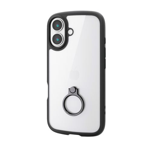 iPhone 17/TOUGH SLIM LITE/フレームカラー/リング付/ブラック