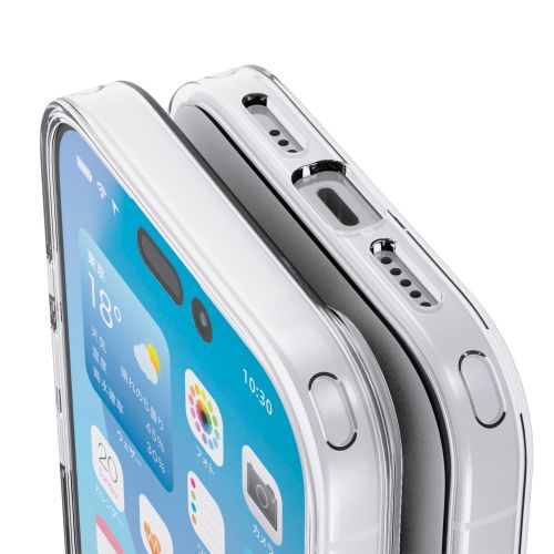 iPhone 17/ソフトケース/リング付/クリア