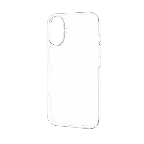 iPhone 17/ソフトケース/薄型/メタルステッカー付/クリア