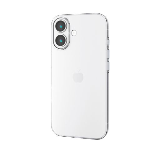 iPhone 17/ソフトケース/薄型/メタルステッカー付/クリア