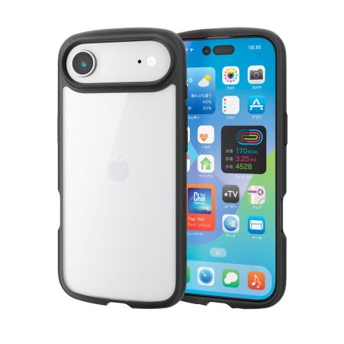 iPhone Air/TOUGH SLIM LITE/フレームカラー/メタルステッカー付/ブラック