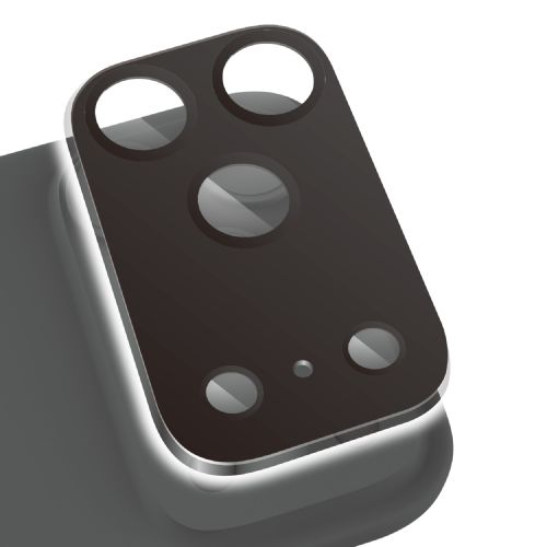 iPhone 17 Pro/カメラレンズカバーガラス/ブラック