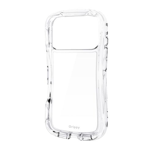 iPhone 17 Pro/Grippy/オールクリア/メタルステッカー付/クリア