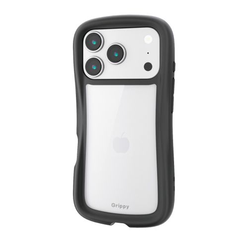 iPhone 17 Pro/Grippy/フレームカラー/メタルステッカー付/ブラック