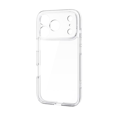 iPhone 17 Pro/ハイブリッドケース/極限/ガラス/メタルステッカー付/クリア