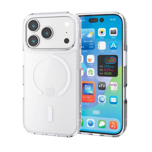 iPhone 17 Pro/ハイブリッドケース/MAGKEEP/ホワイト