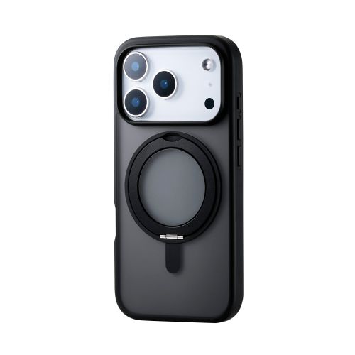 iPhone 17 Pro/ハイブリッドケース/MAGKEEP/スタンド/ブラック