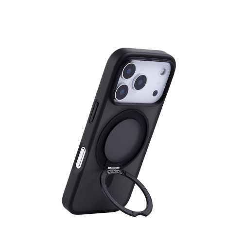 iPhone 17 Pro/ハイブリッドケース/MAGKEEP/スタンド/ブラック