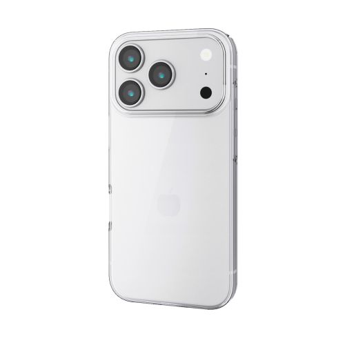iPhone 17 Pro/ハードケース/極薄/0.6mm/メタルステッカー付/クリア