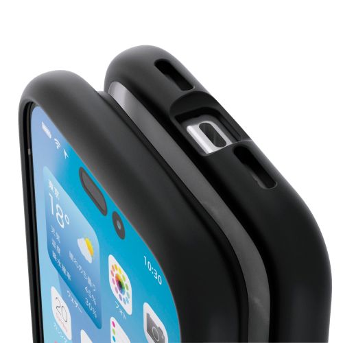 iPhone 17 Pro/TOUGH SLIM LITE/フレームカラー/メタルステッカー付/ブラック