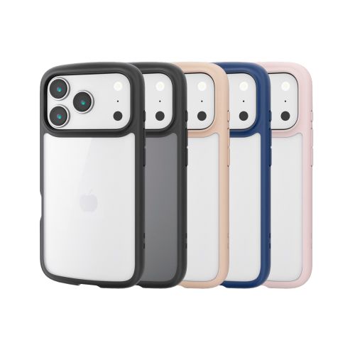 iPhone 17 Pro/TOUGH SLIM LITE/フレームカラー/メタルステッカー付/ブラック