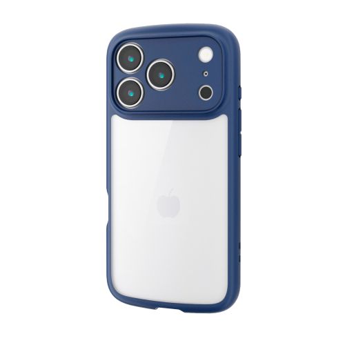 iPhone 17 Pro/TOUGH SLIM LITE/フレームカラー/極限/メタルステッカー付/ネイビー