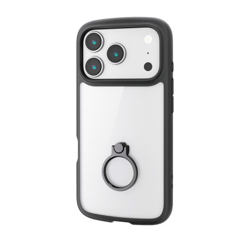 iPhone 17 Pro/TOUGH SLIM LITE/フレームカラー/リング付/ブラック