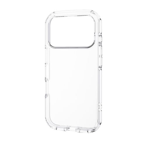 iPhone 17 Pro/TOUGH SLIM LITE/タフソフト/クリスタルクリア/メタルステッカー付/クリア