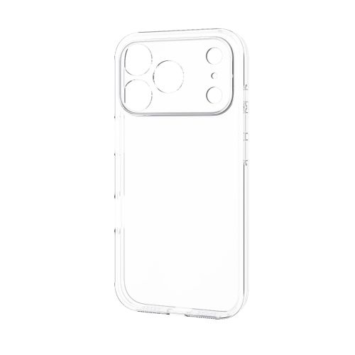 iPhone 17 Pro/ソフトケース/極限/メタルステッカー付/クリア