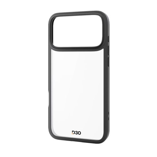 iPhone 17 Pro Max/ハイブリッドケース/D3O/フレームカラー/メタルステッカー付/ブラック