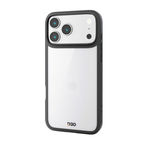 iPhone 17 Pro Max/ハイブリッドケース/D3O/フレームカラー/メタルステッカー付/ブラック
