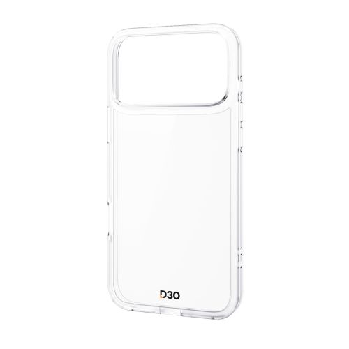 iPhone 17 Pro Max/ハイブリッドケース/D3O/オールクリア/メタルステッカー付/クリア