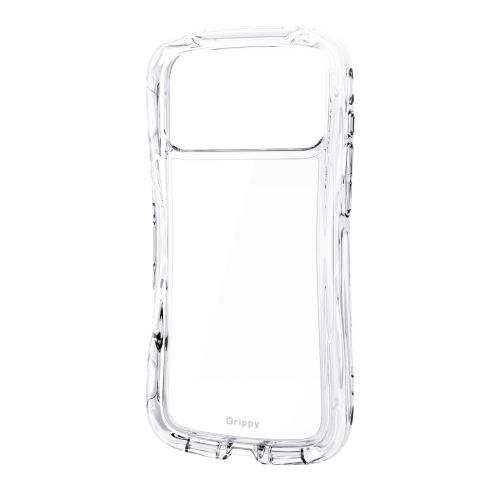 iPhone 17 Pro Max/Grippy/オールクリア/メタルステッカー付/クリア