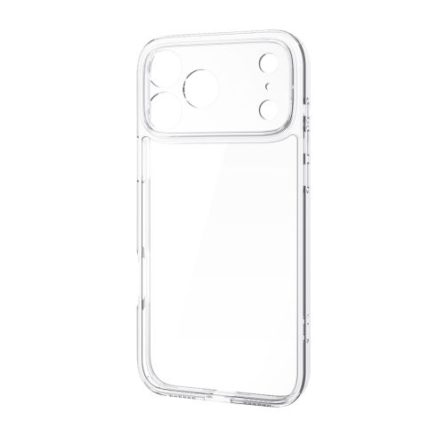 iPhone 17 Pro Max/ハイブリッドケース/極限/ガラス/メタルステッカー付/クリア