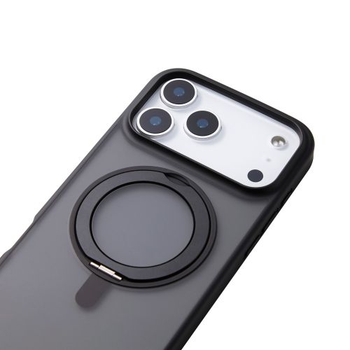 iPhone 17 Pro Max/ハイブリッドケース/MAGKEEP/スタンド/ブラック